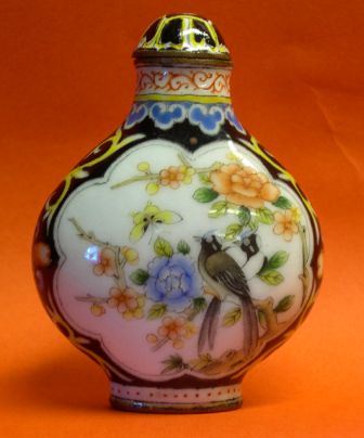 Fine tabati�re en Canton Qianlong